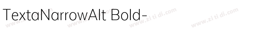 TextaNarrowAlt Bold字体转换